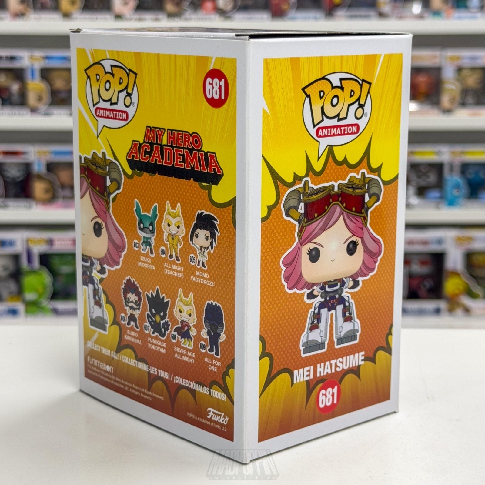 Funko Pop Anime My Hero Academia Mei Hatsume Hot Topic 681 Manga Vinyl Figure