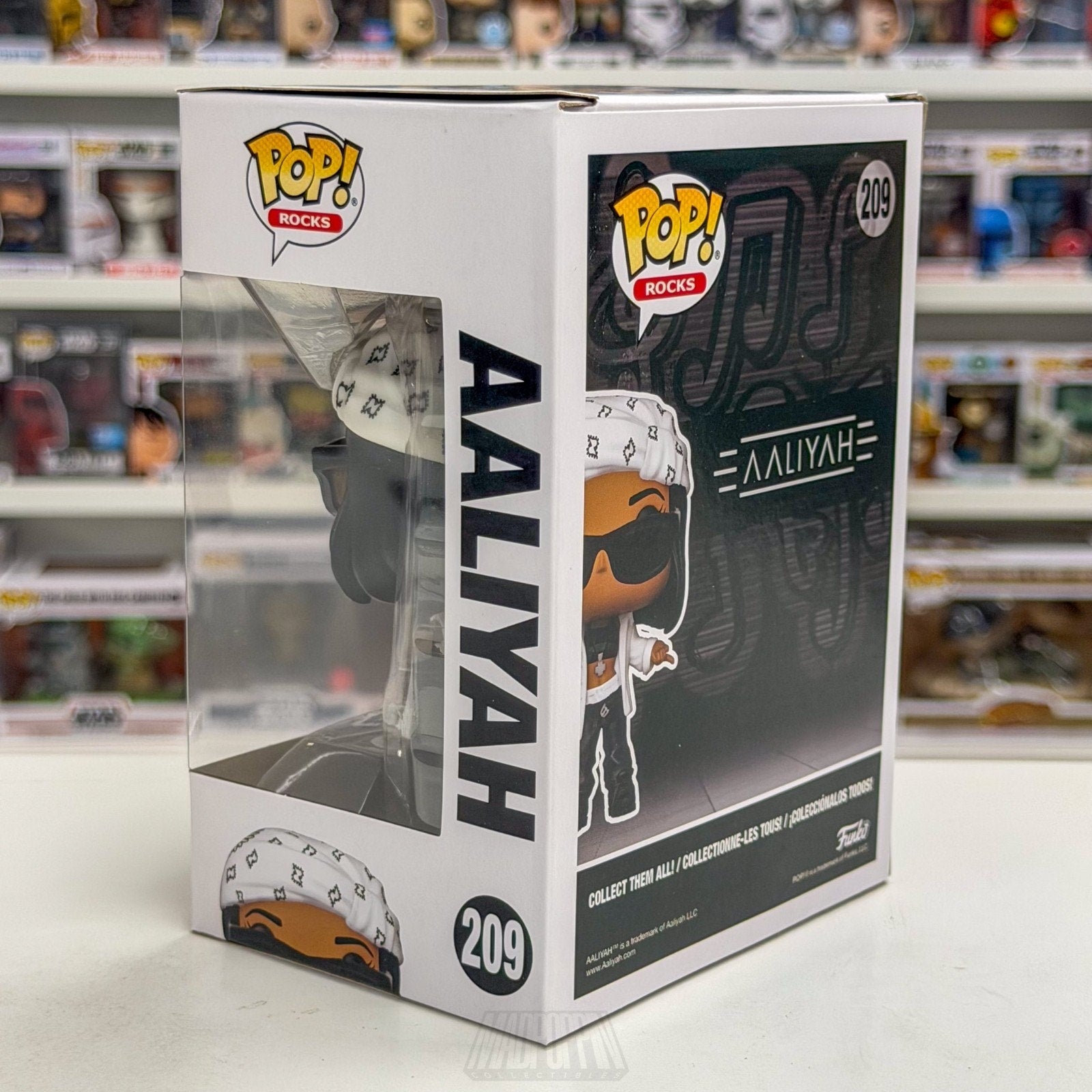 Funko Pop Rocks Aaliyah 209 Princess of R&B Singer Music MTV Toy Vinyl Figure