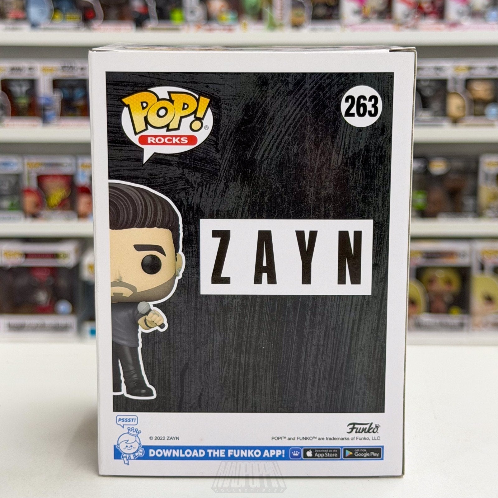 Funko Pop Rocks Zayn Malik 263 Music Singer R&B One Direction Band Vinyl Figure