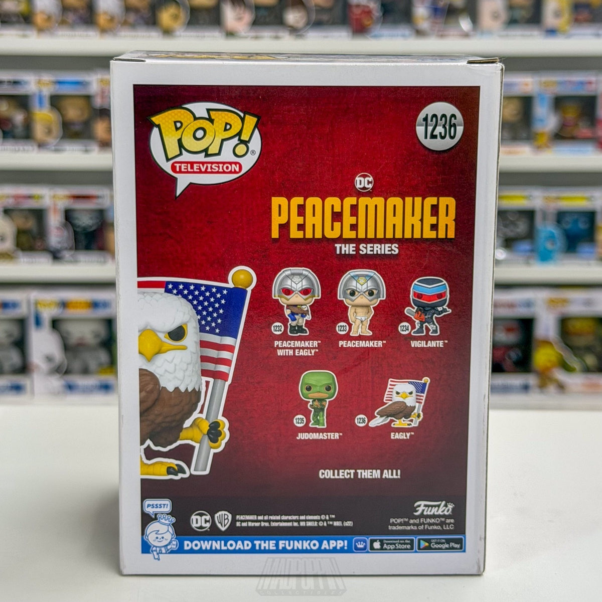 Funko Pop TV Peacemaker Eagly Flocked Amazon 1236 Sidekick Toy Bird Vinyl Figure
