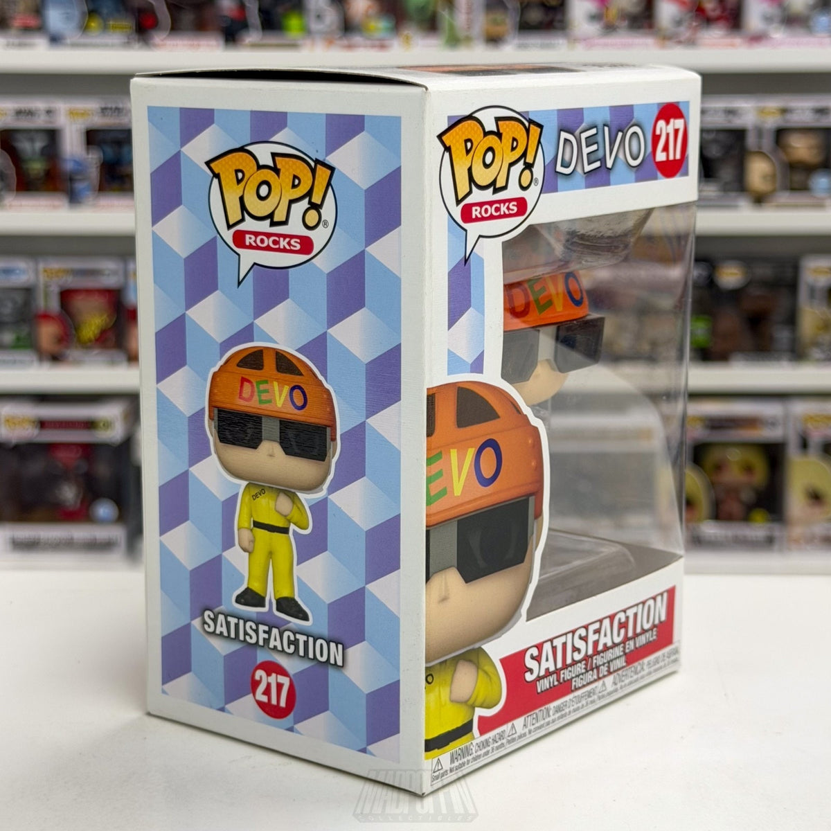Funko Pop Rocks Devo Satisfaction 217 Music New Wave Punk Synth Vinyl Figure