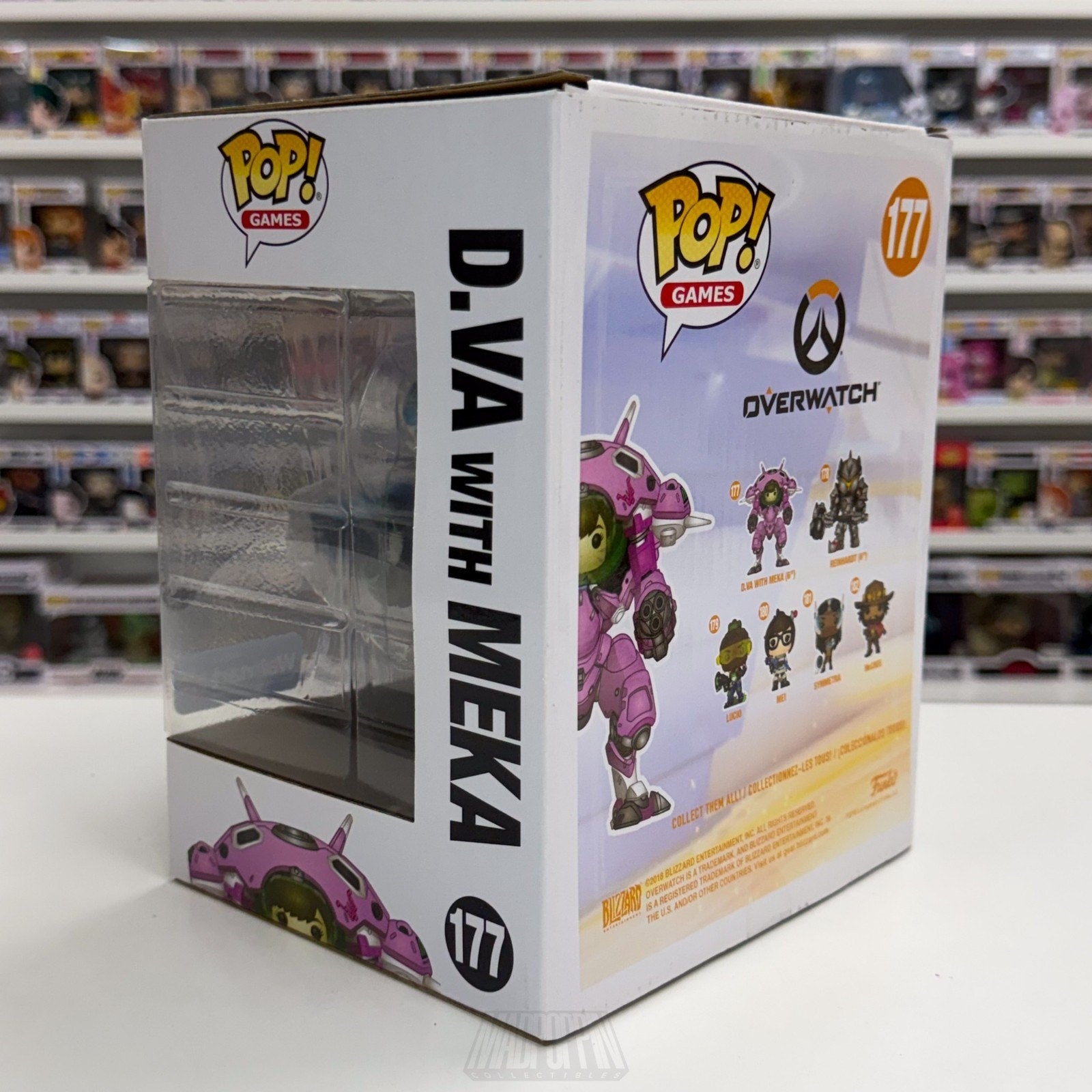 Funko Pop Games Overwatch D.Va w/MEKA Blueberry Walmart 177 Toy Vinyl 6" Figure