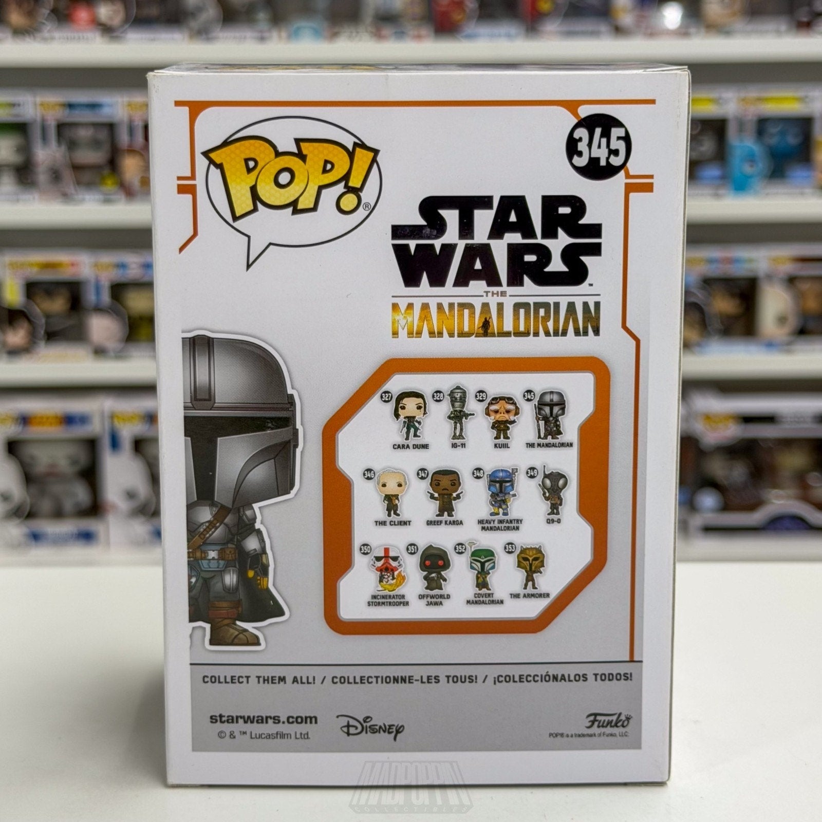 Funko Pop Star Wars The Mandalorian 345 Bounty Hunter Disney+ Toy Vinyl Figure