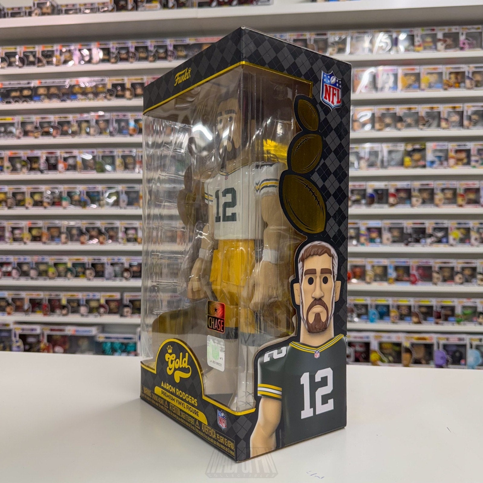 Funko Gold NFL Football Packers Aaron Rodgers Chase 12 Inch Premium Vinyl Figure