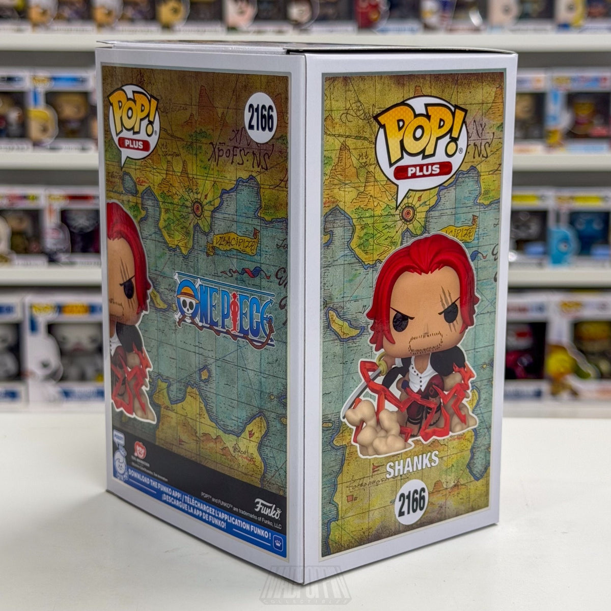 Funko Pop Anime One Piece Shanks Devine Departure Signed Auto JSA 2166 Figure