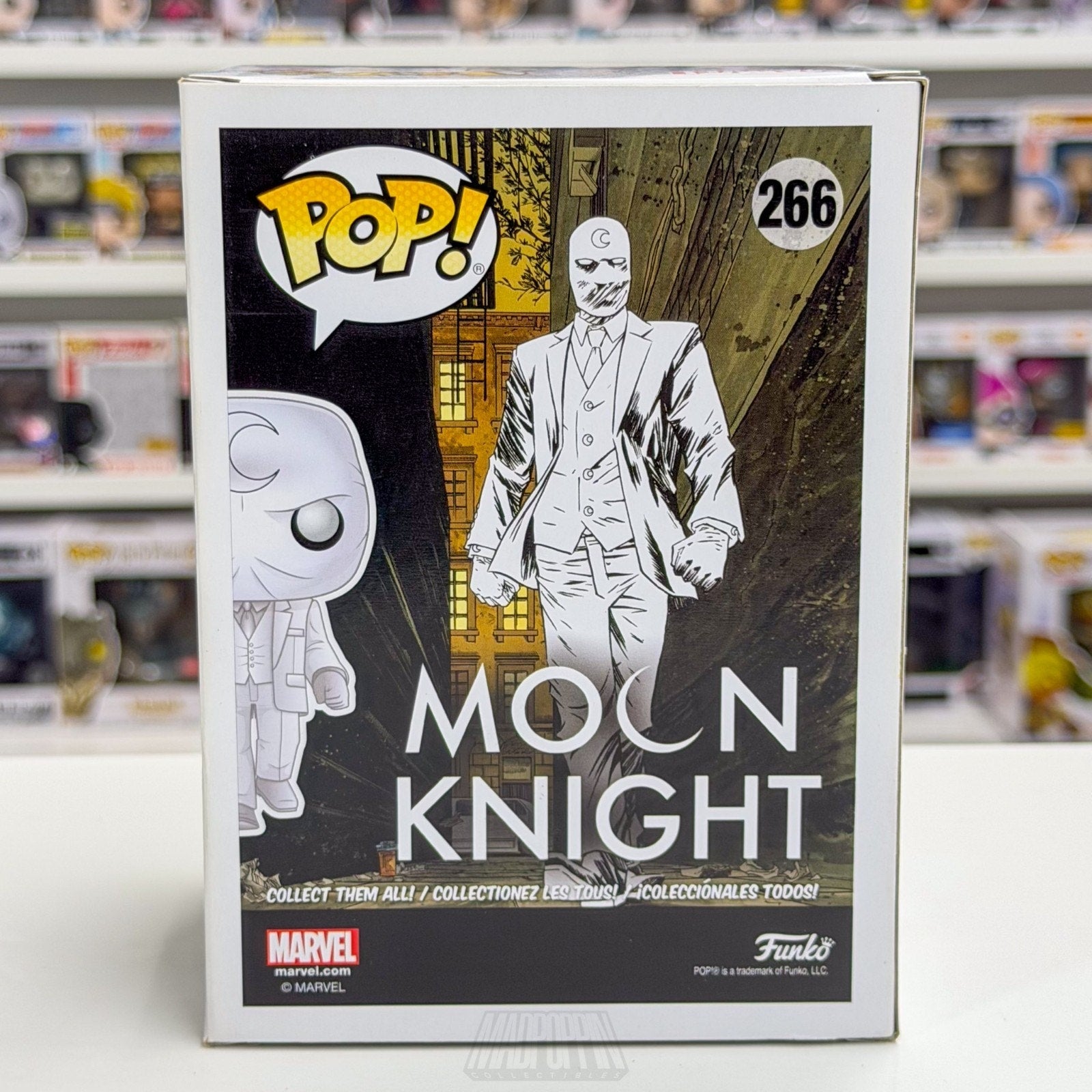 Funko Pop Marvel Moon Knight White Suit LACC Comikaze 266 Vigilante Vinyl Figure
