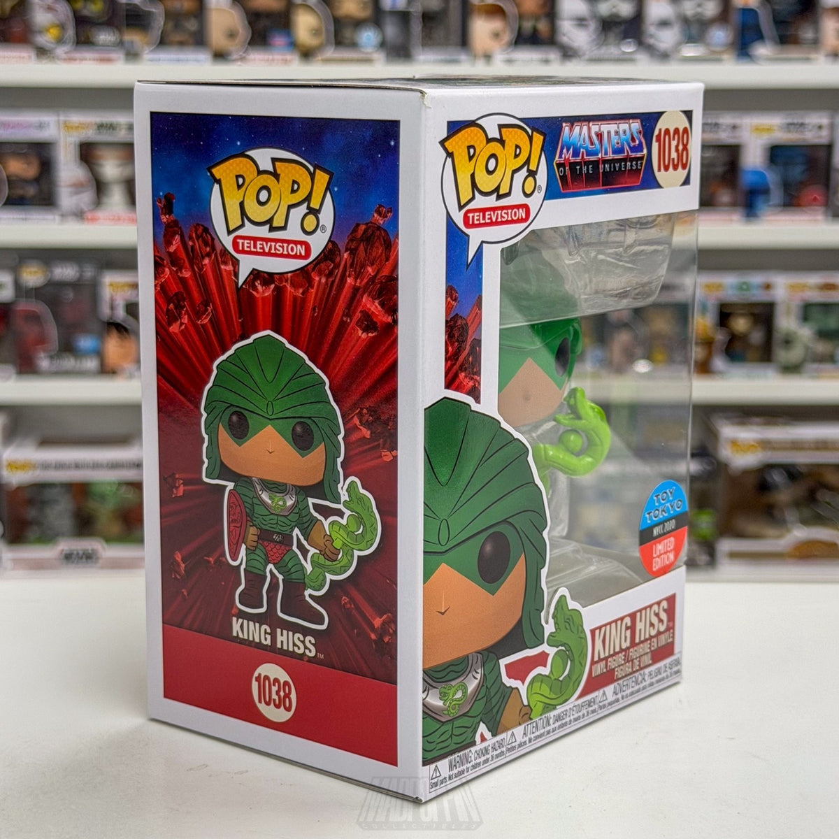Funko Pop TV Masters of Universe MOTU King Hiss 1038 Cartoon 80s Vinyl Figure