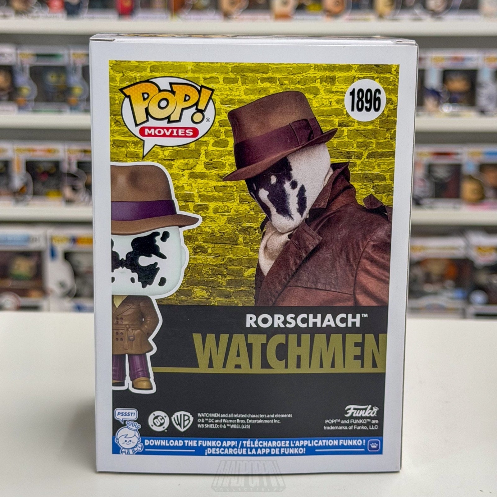 Funko Pop DC Comics Movies Watchmen Rorschach Exclusive 1896 Toy Vinyl Figure