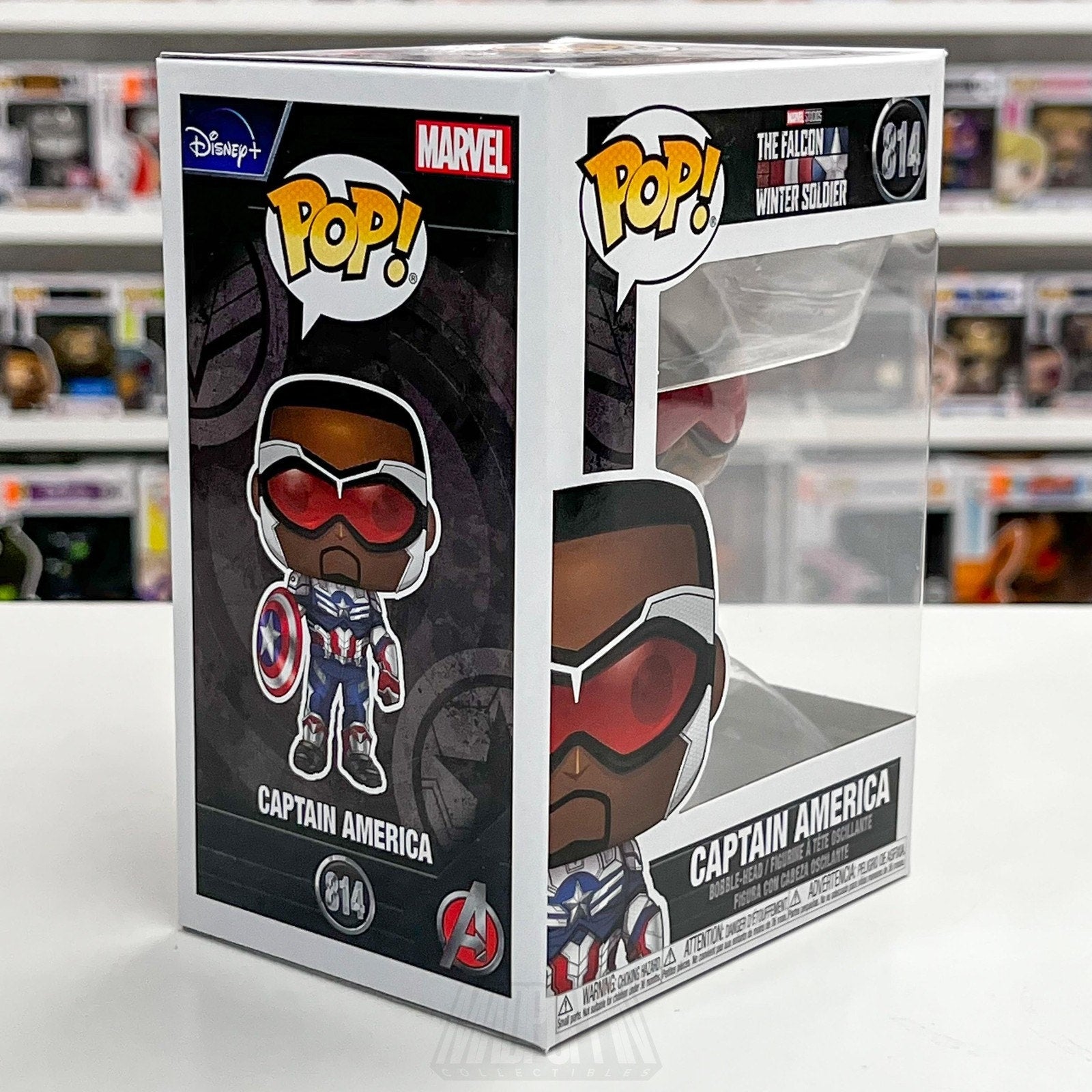 Funko Pop Marvel Captain America Sam Wilson 814 Bobble-Head Vinyl Figure Falcon