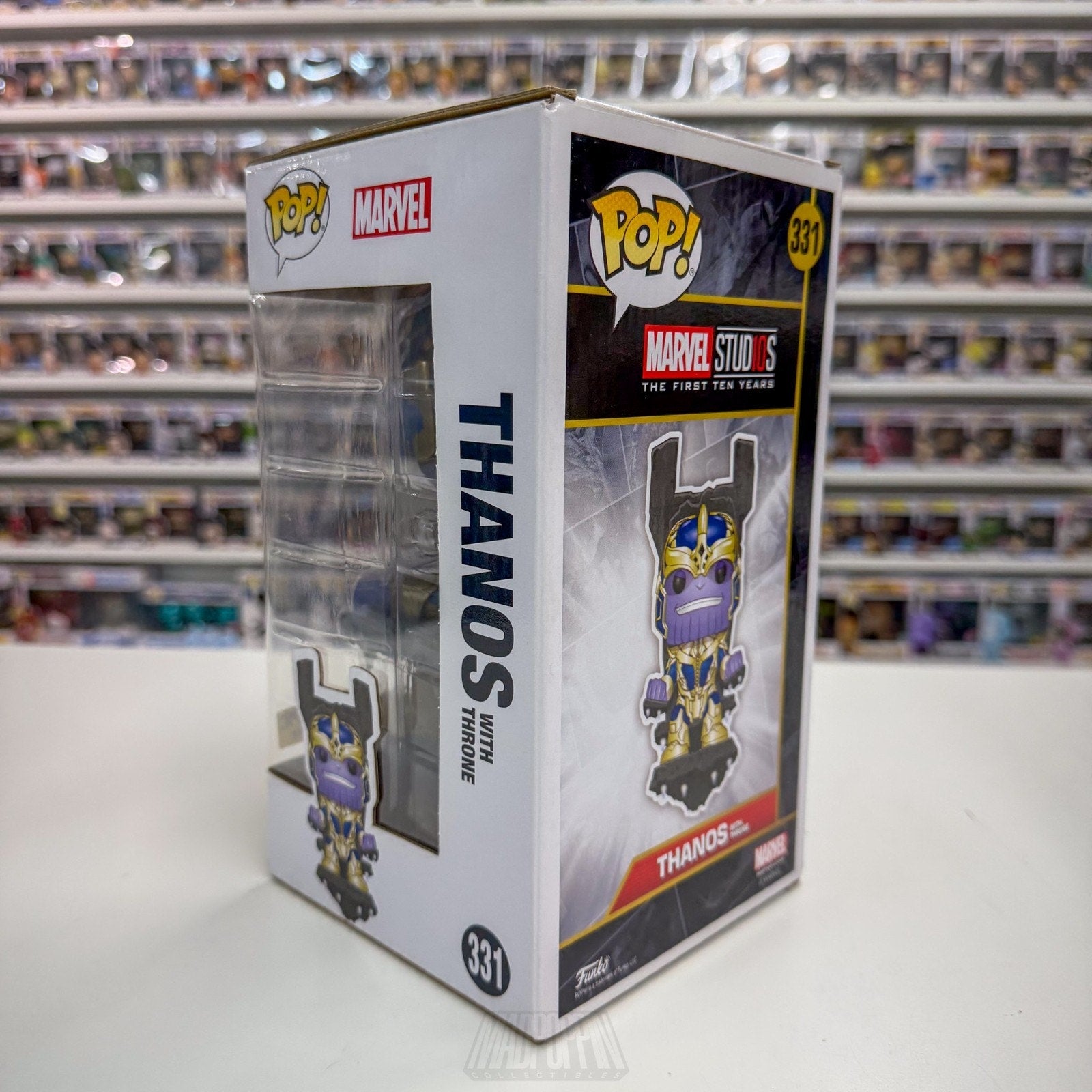 Funko Pop Marvel Thanos w/Throne Hot Topic 331 MCU Infinity Mad Titan Toy Figure