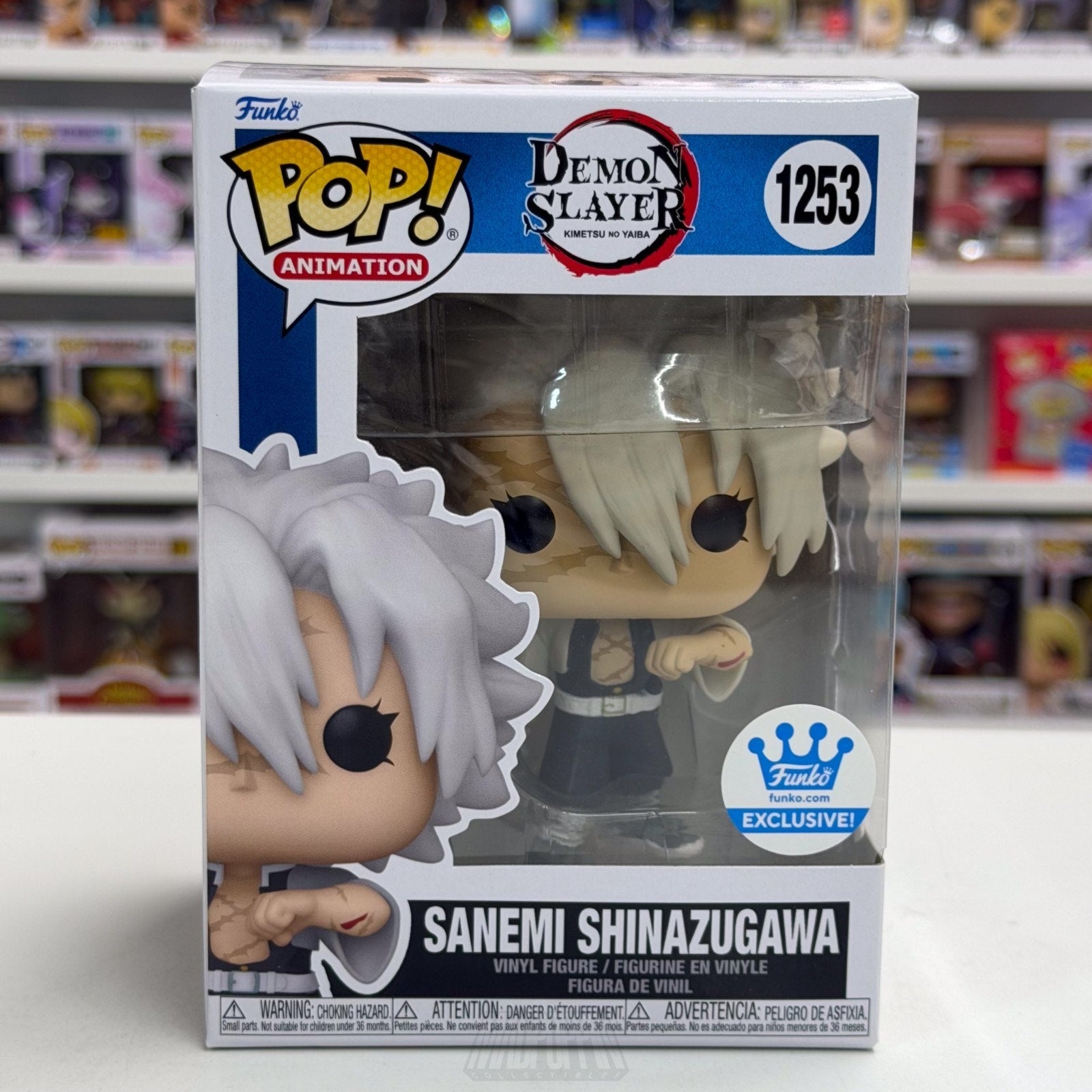 Funko Pop Anime Demon Slayer Sanemi Shinazugawa 1253 Japan Manga Vinyl Figure