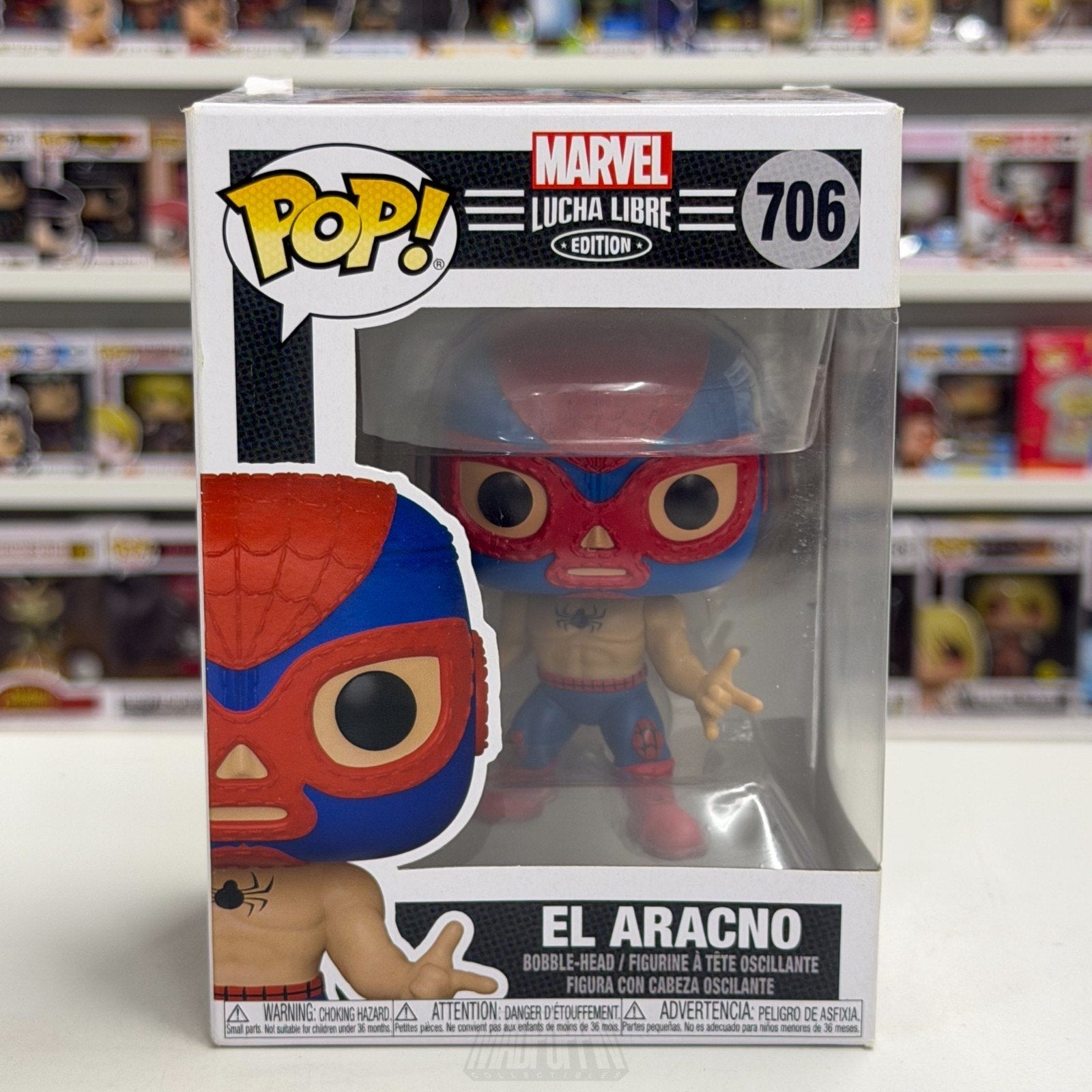 Funko Pop Marvel Lucha Libre El Aracno 706 Venom Wrestling Toy Vinyl Figure