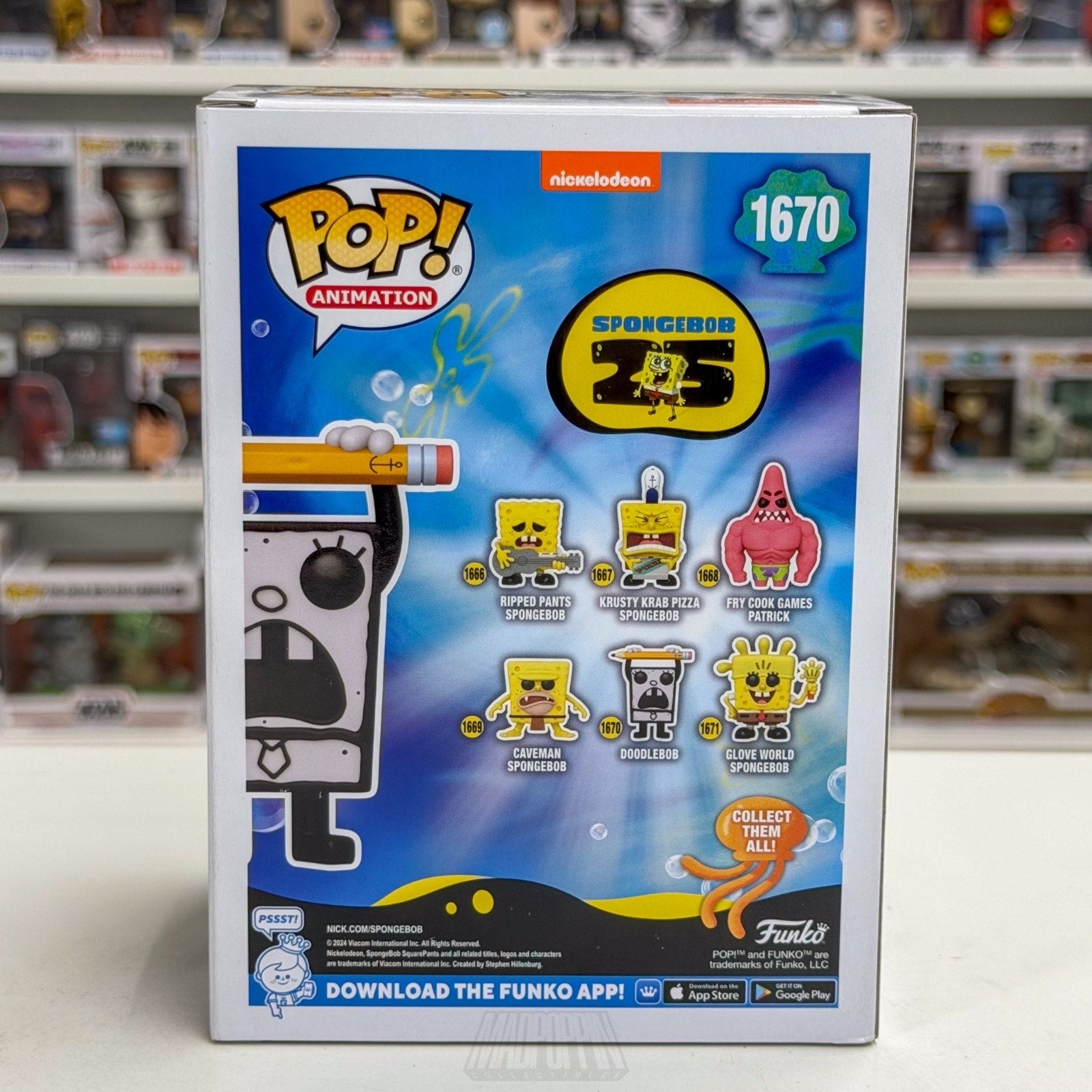 Funko Pop Animation Nickelodeon Spongebob Squarepants Doodlebob 1670 Toy Figure