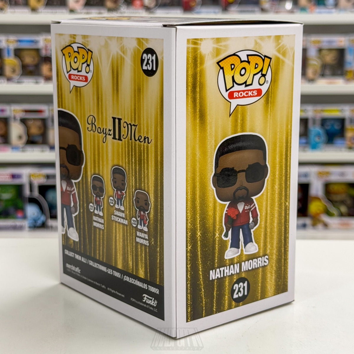 Funko Pop Rocks Boyz II Men Nathan Morris 231 R&B Philadelphia Toy Vinyl Figure