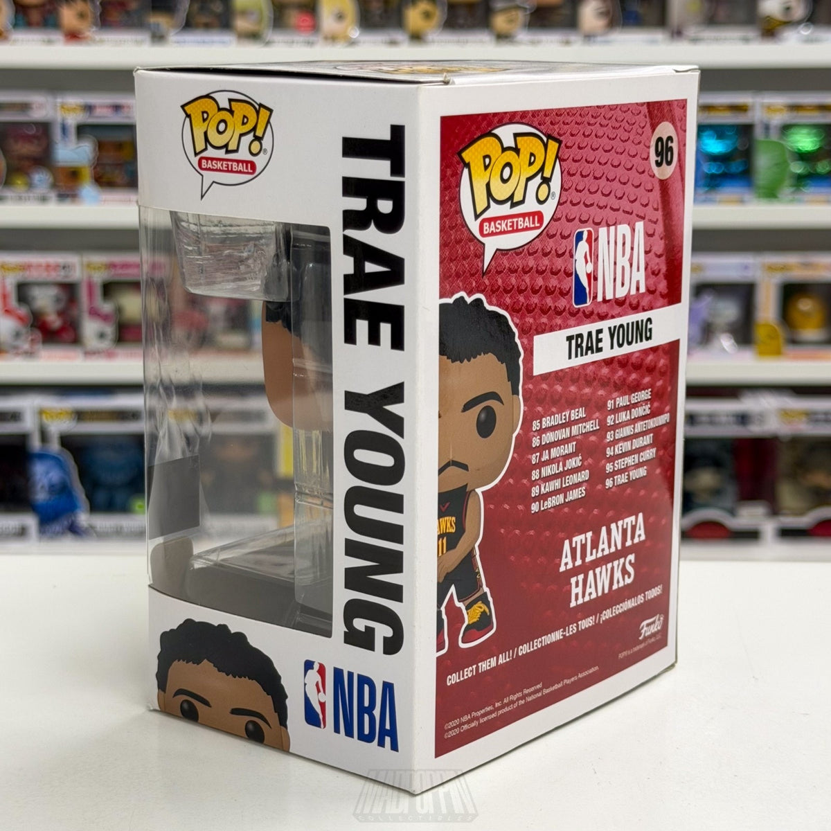 Funko Pop NBA Basketball Atlanta Hawks Trae Young Black Jersey 96 Vinyl Figure