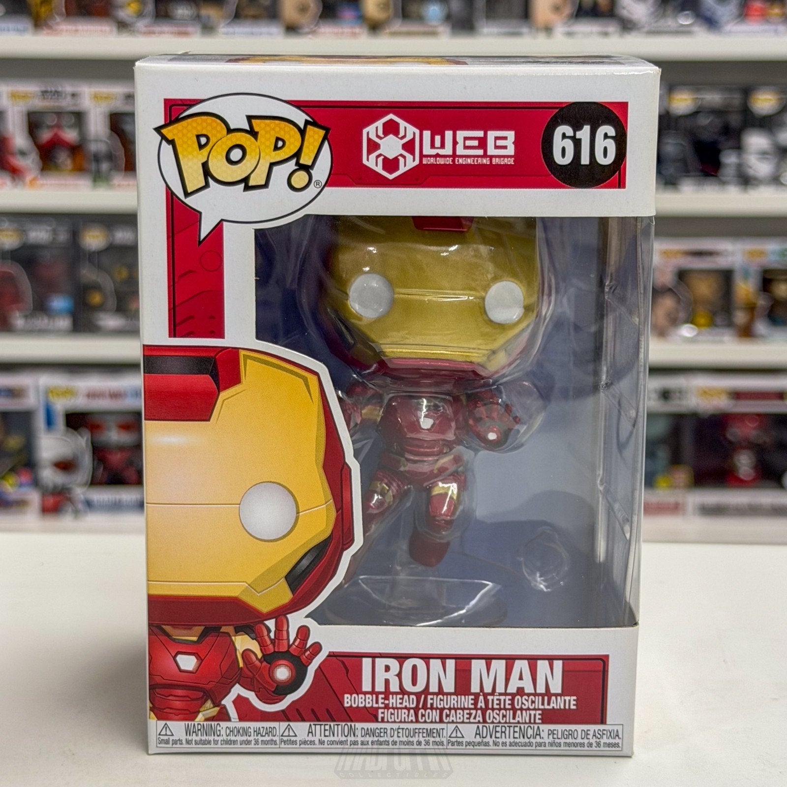 Funko Pop Marvel WEB Iron Man Disney Park Exclusive 616 Superhero Vinyl Figure