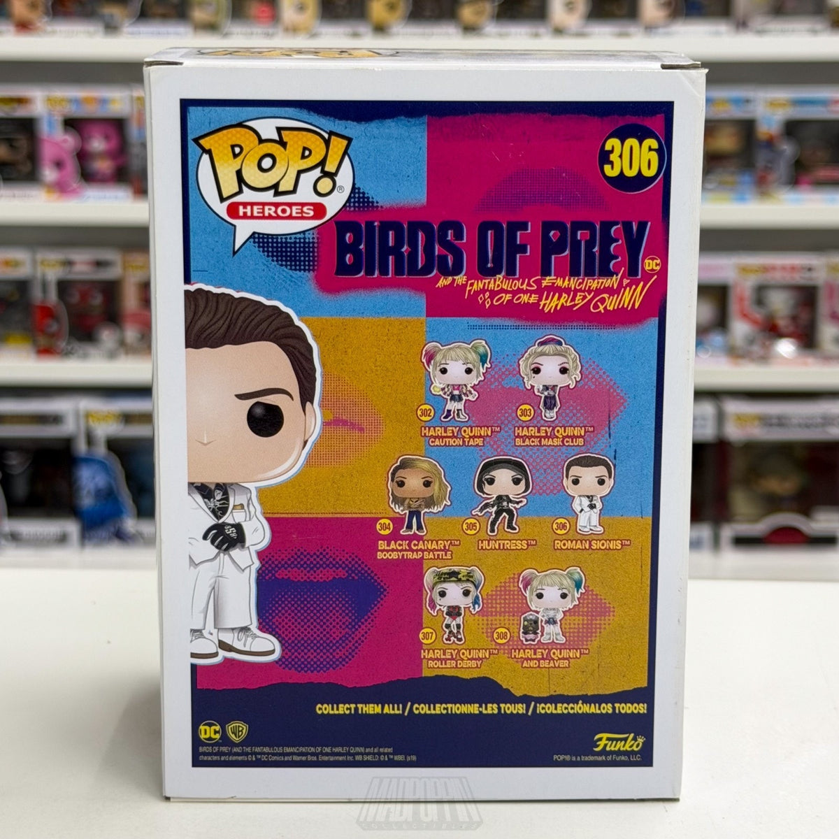 Funko Pop DC Heroes Birds of Prey Roman Sionis 306 Harley Quinn Toy Vinyl Figure