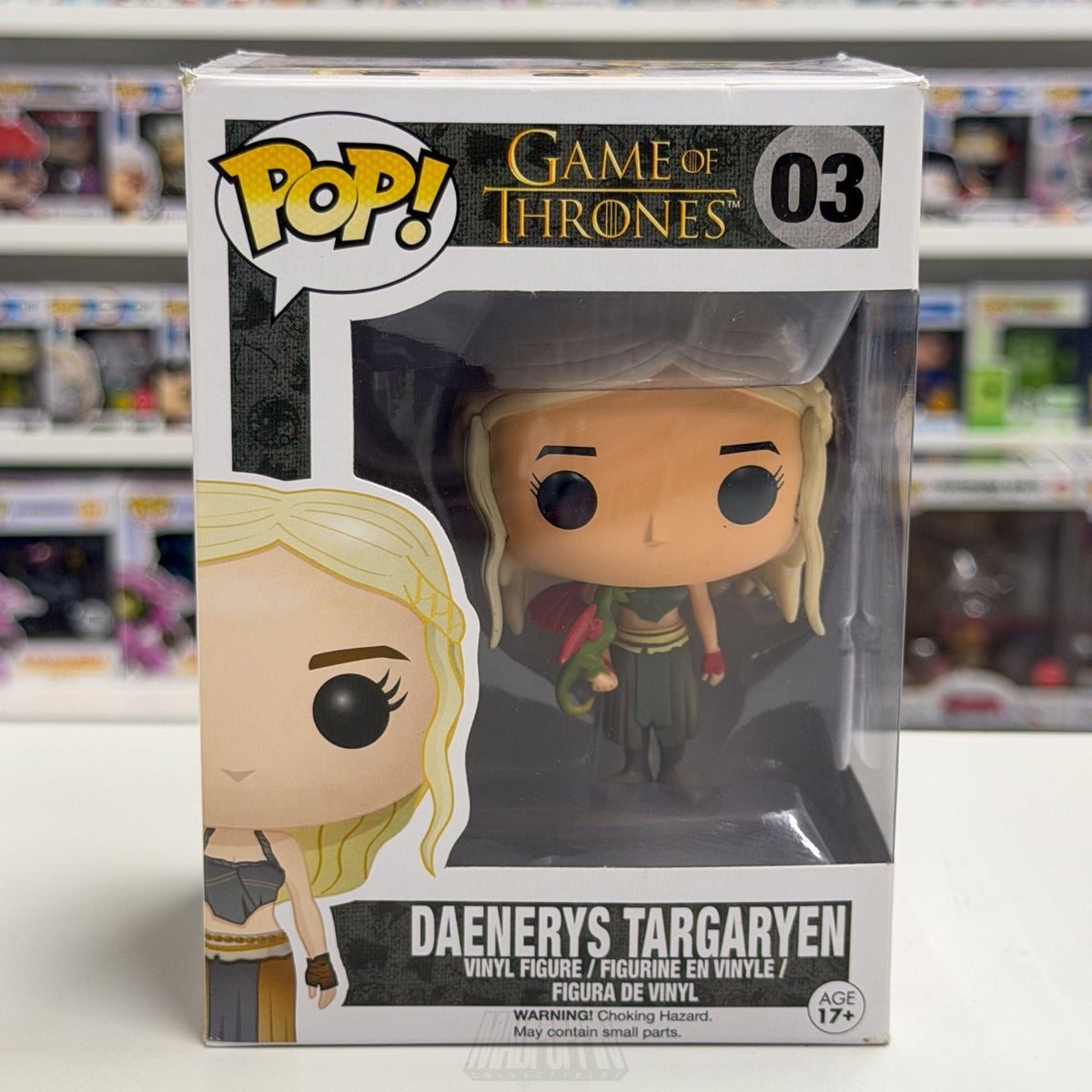 Funko Pop TV HBO Game of Thrones Daenerys Targaryen w/Dragon 03 Toy Vinyl Figure