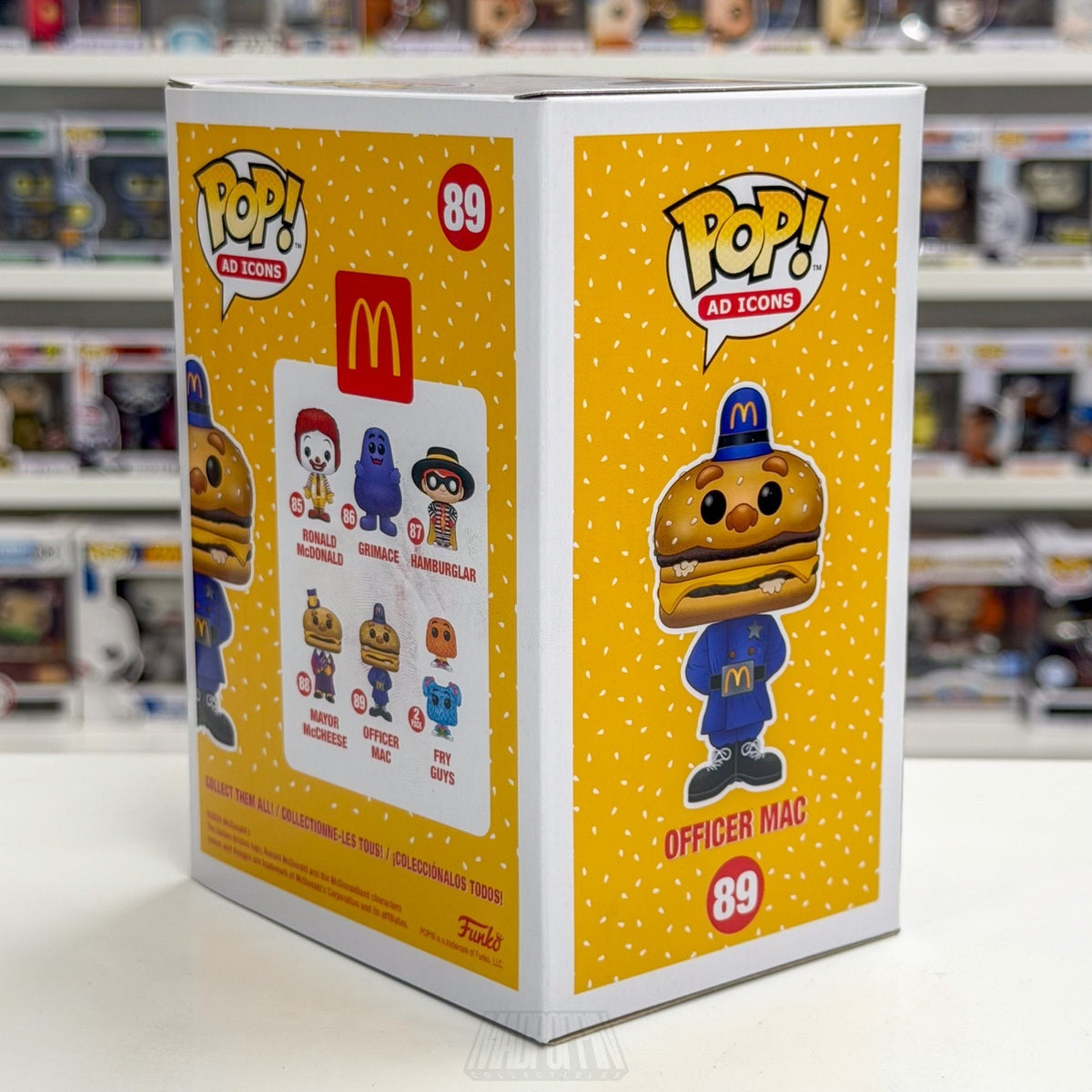 Funko Pop Ad Icons McDonalds Officer Mac 89 Fast Food Burger Toy Vinyl Figure