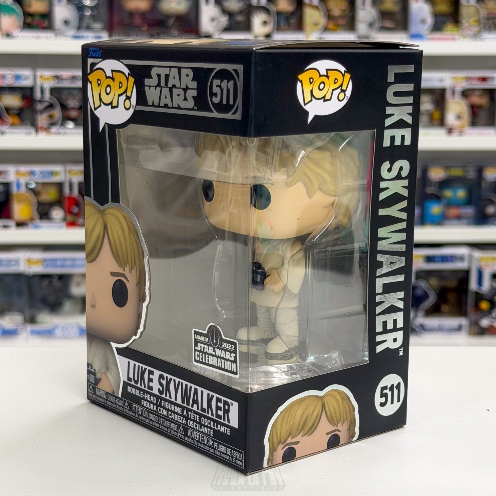 Funko Pop Star Wars Celebration Luke Skywalker 511 OFFICIAL STICKER Vinyl Figure