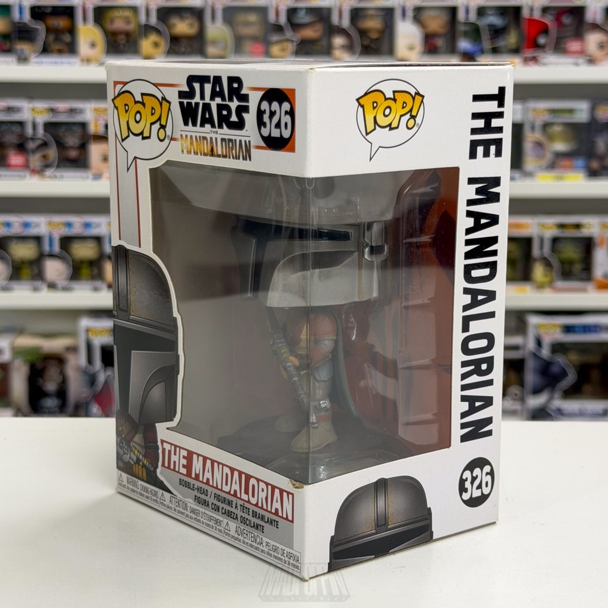 Funko Pop The Mandalorian 326 Din Djarin Bounty Hunter Disney+ Toy Vinyl Figure