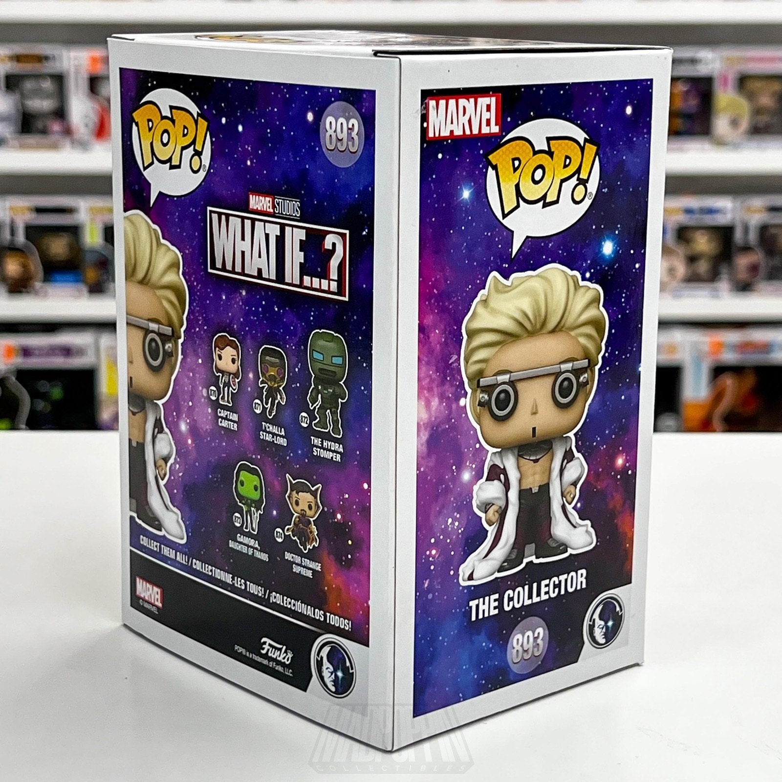 Funko Pop Marvel What If? The Collector 893 Exclusive Collector Corps Vinyl MCC