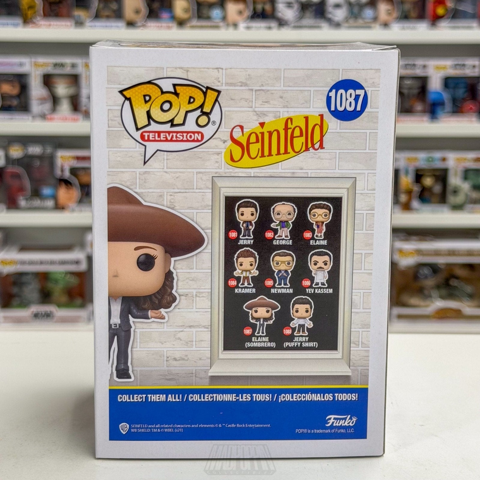 Funko Pop TV Seinfeld Elaine Benes Sombrero 1087 Comedy Sitcom Toy Vinyl Figure
