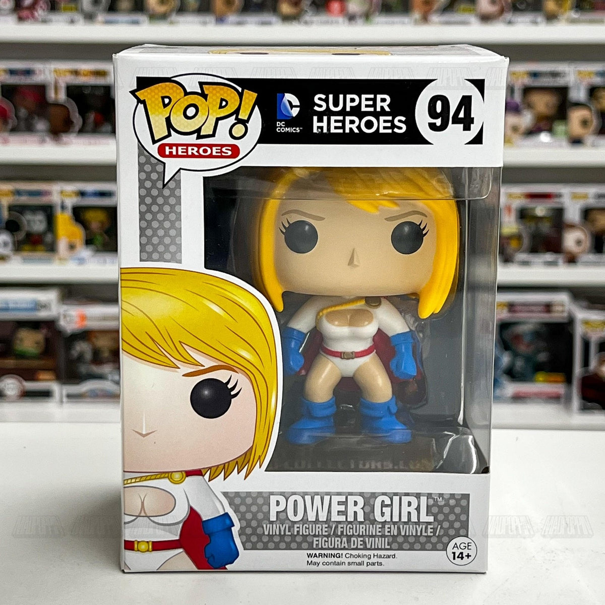 Funko Pop Heroes DC Super Heroes Power Girl 94 Vinyl Figure Collectible New