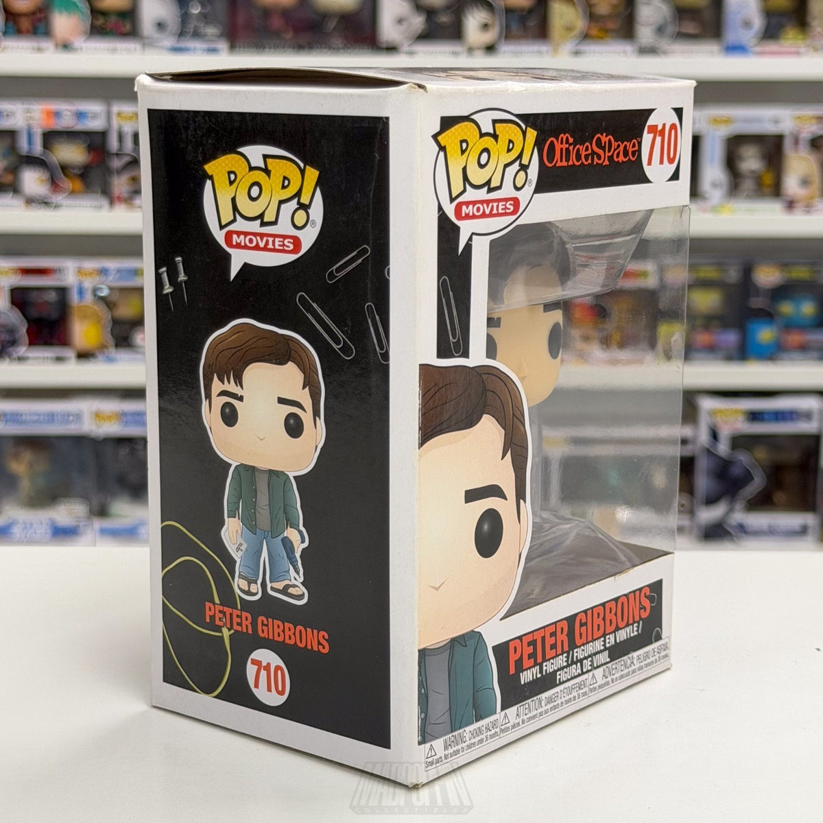 Funko Pop Movies Office Space Peter Gibbons 710 Initech TPS Reports Vinyl Figure
