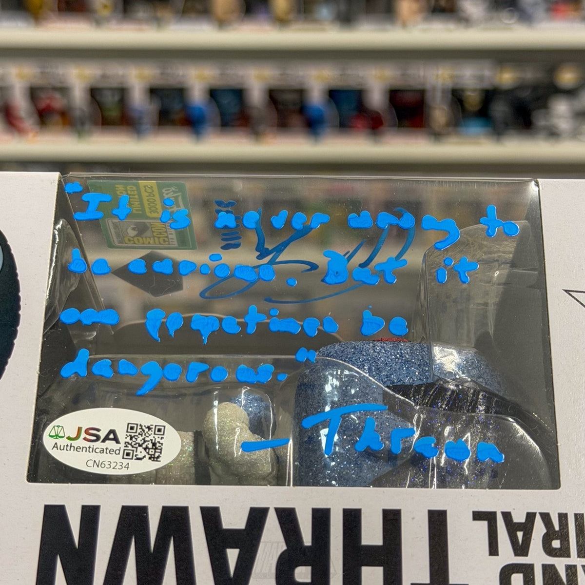 Funko Pop Star Wars Grand Admiral Thrawn Diamond SDCC Signed Auto JSA 697 Figure