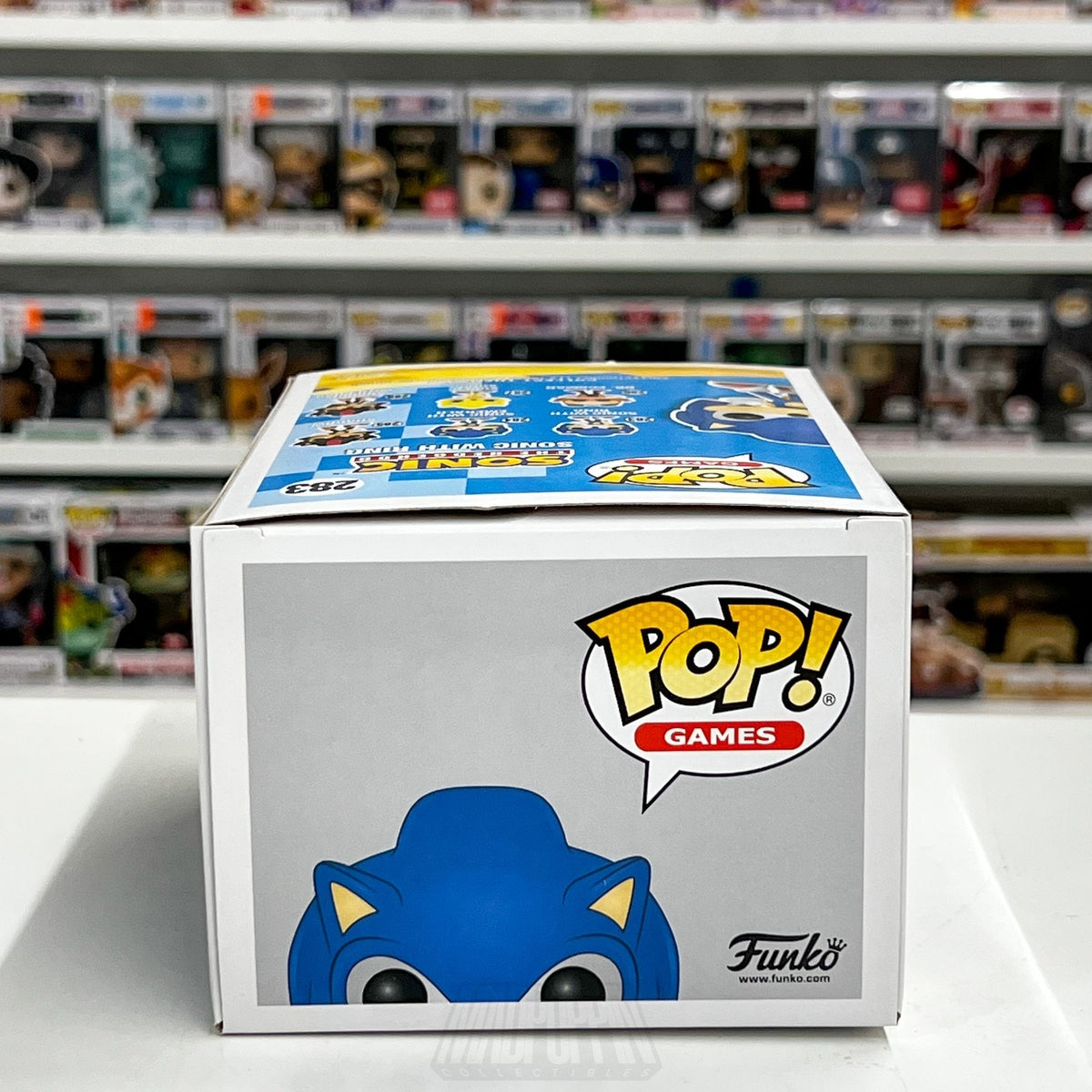 Funko Pop Video Games Sonic The Hedgehog with Ring 283 Sega Toy Vinyl Figure