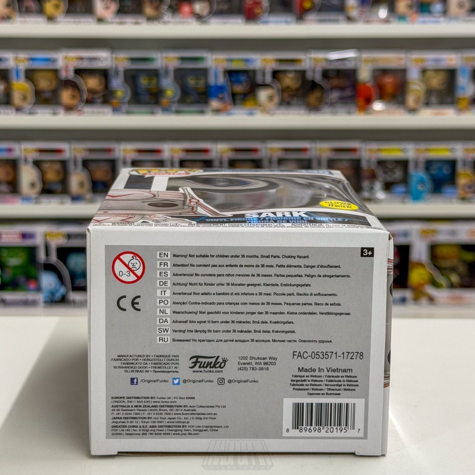 Funko Pop Movies Disney Tron Sark Glow in the Dark 490 Sci-Fi Game Vinyl Figure