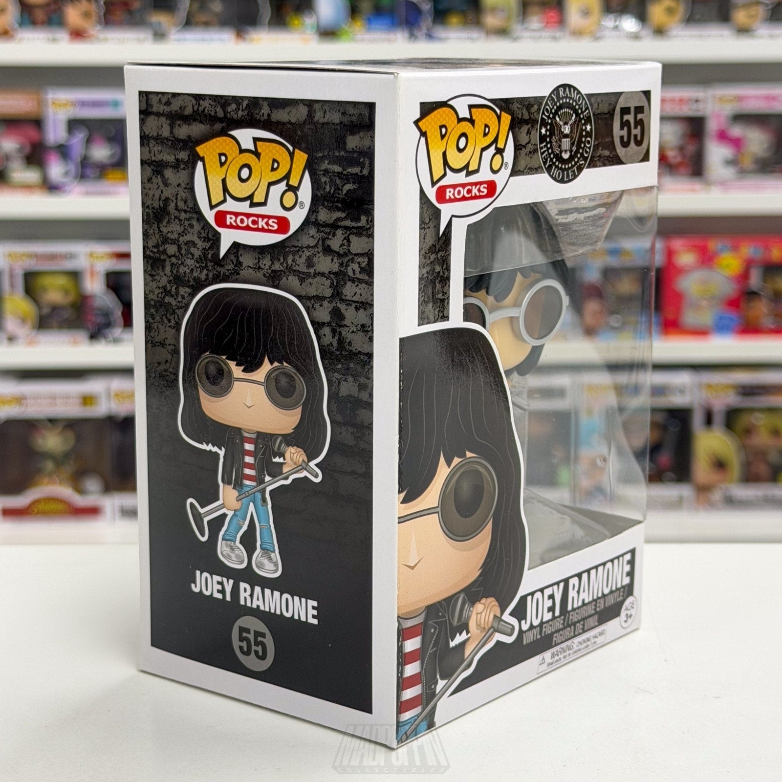 Funko Pop Rocks Joey Ramone Hey Ho Lets Go 55 Punk Music Singer Toy Vinyl Figure
