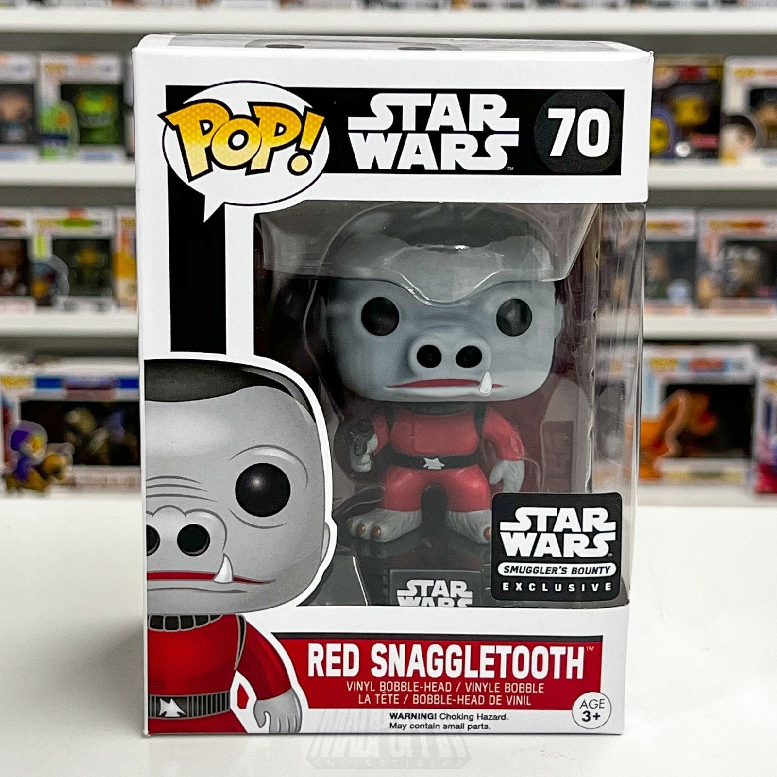 Funko Pop Star Wars Red Snaggletooth Smugglers Bounty 70 Zutton Toy Vinyl Figure