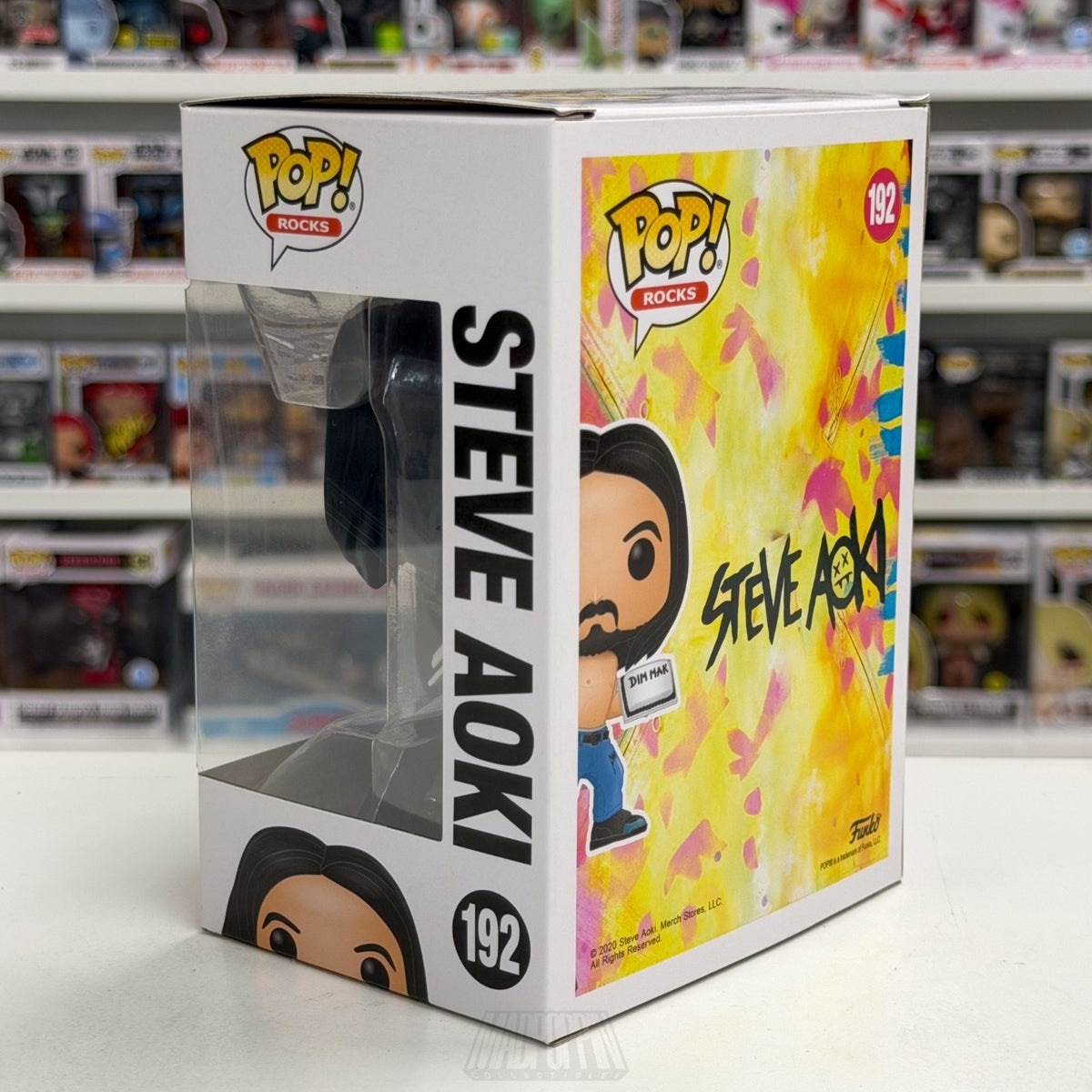 Funko Pop Rocks Steve Aoki Dim Mak Cake 192 Music DJ EDM House Toy Vinyl Figure