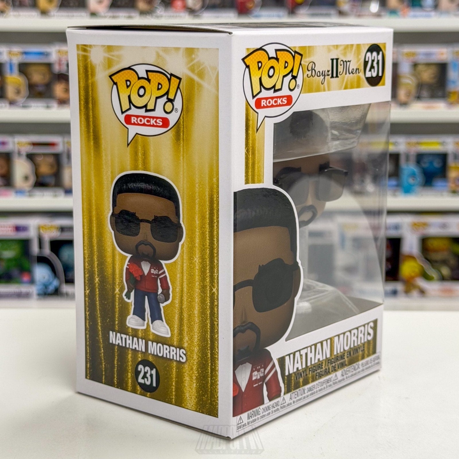Funko Pop Rocks Boyz II Men Nathan Morris 231 R&B Philadelphia Toy Vinyl Figure