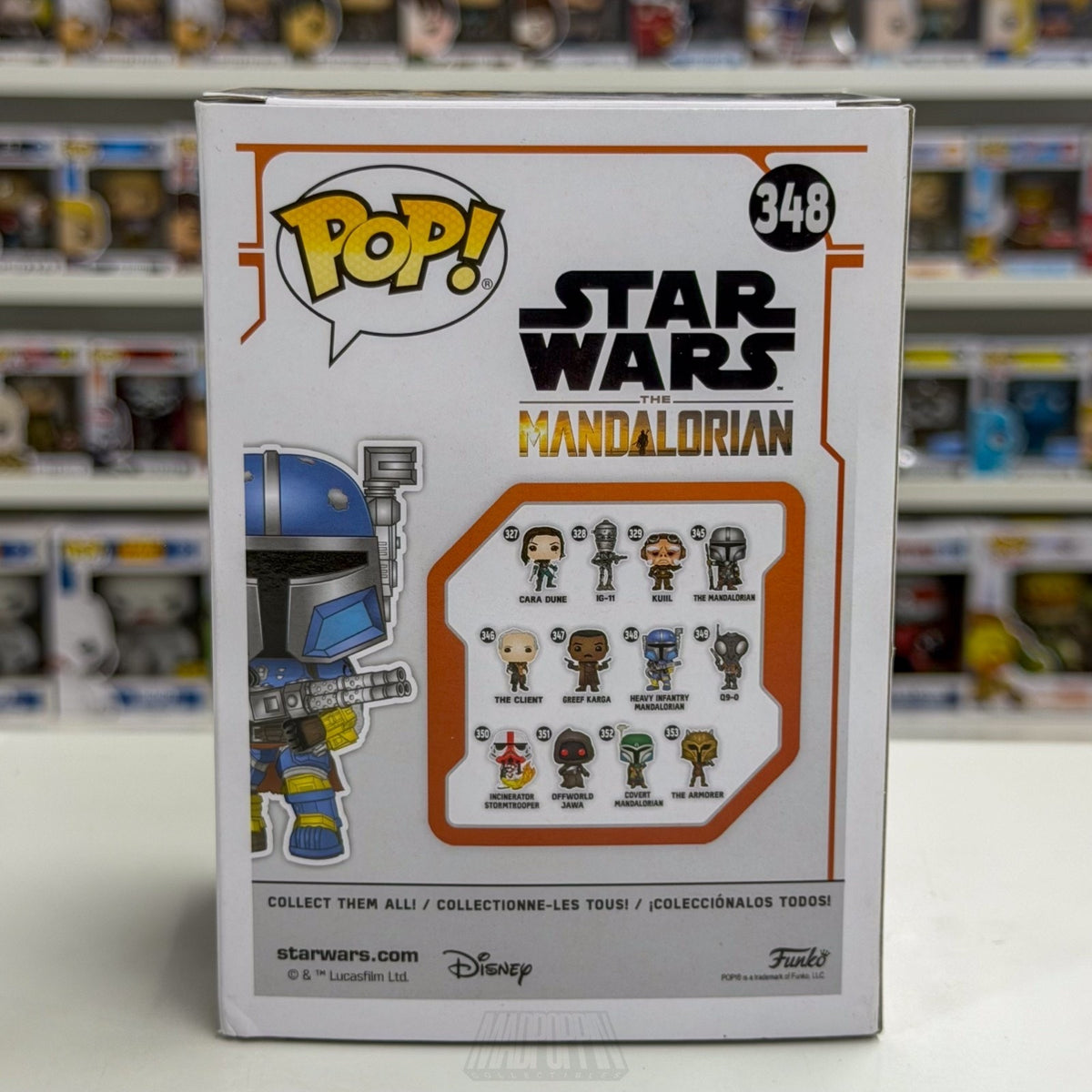 Funko Pop Star Wars Heavy Infantry Mandalorian 348 Beskar Armor Toy Vinyl Figure