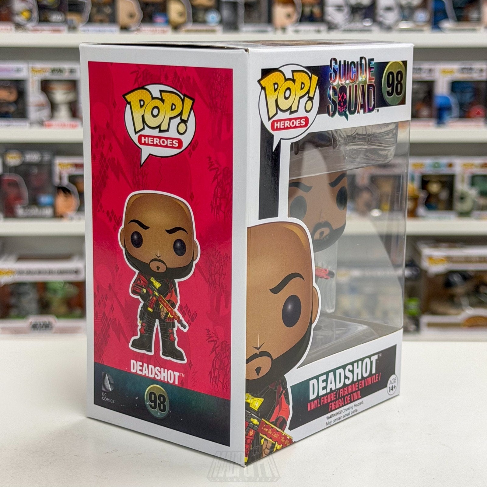 Funko Pop DC Heroes Suicide Squad Deadshot Unmasked 98 Marksman Toy Vinyl Figure