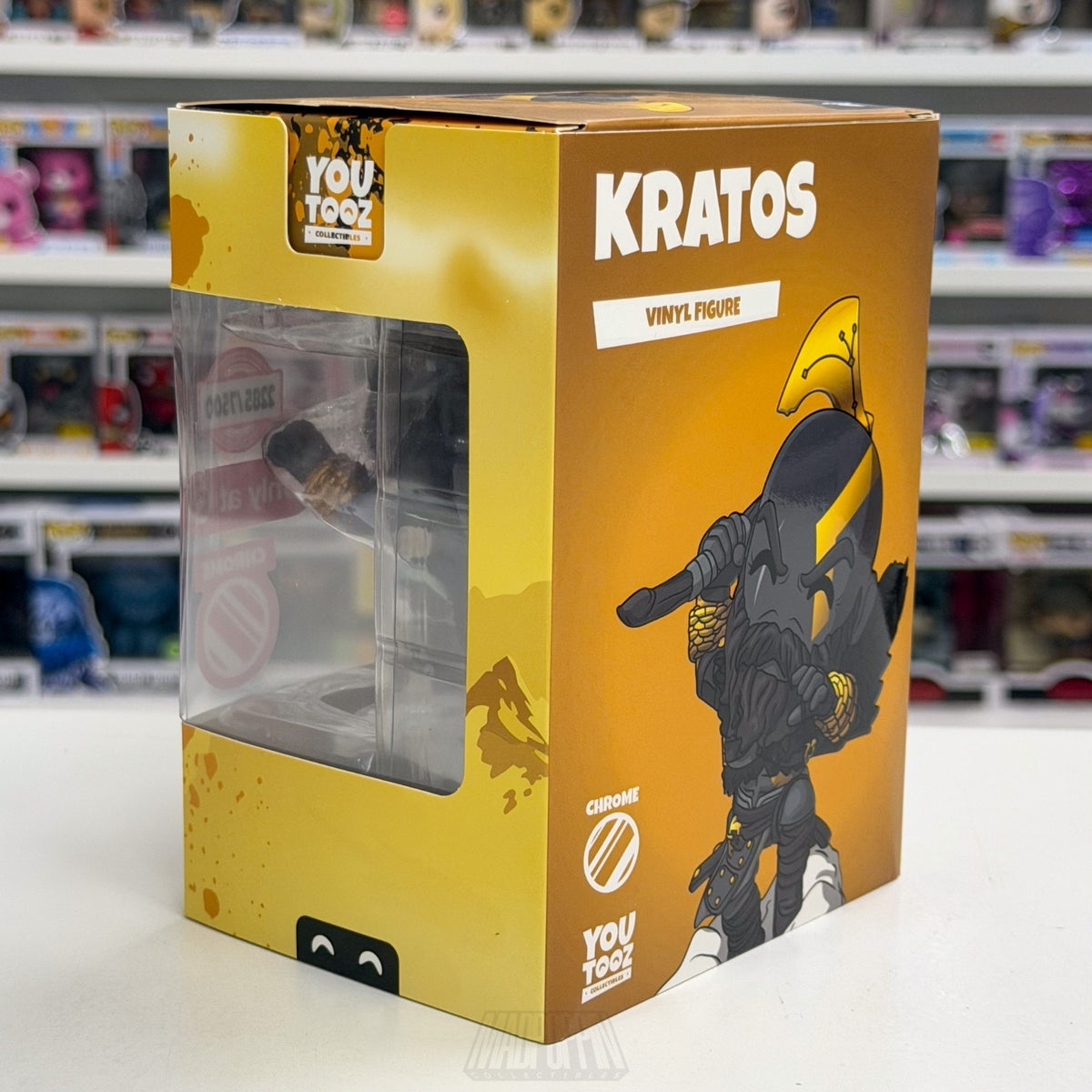 Youtooz God of War Ragnarok Kratos Chrome Target Exclusive 2285/7500 Toy Figure