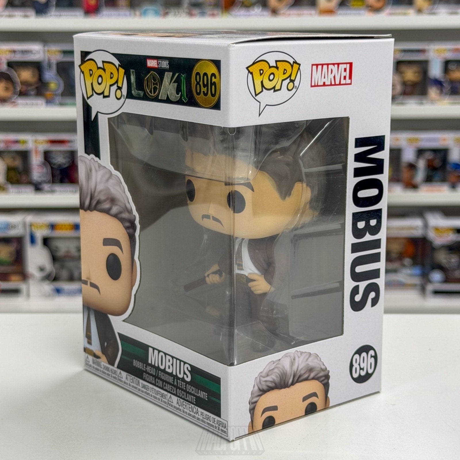 Funko Pop Marvel Studios Loki Mobius 896 MCU TVA Multiverse Toy Vinyl Figure