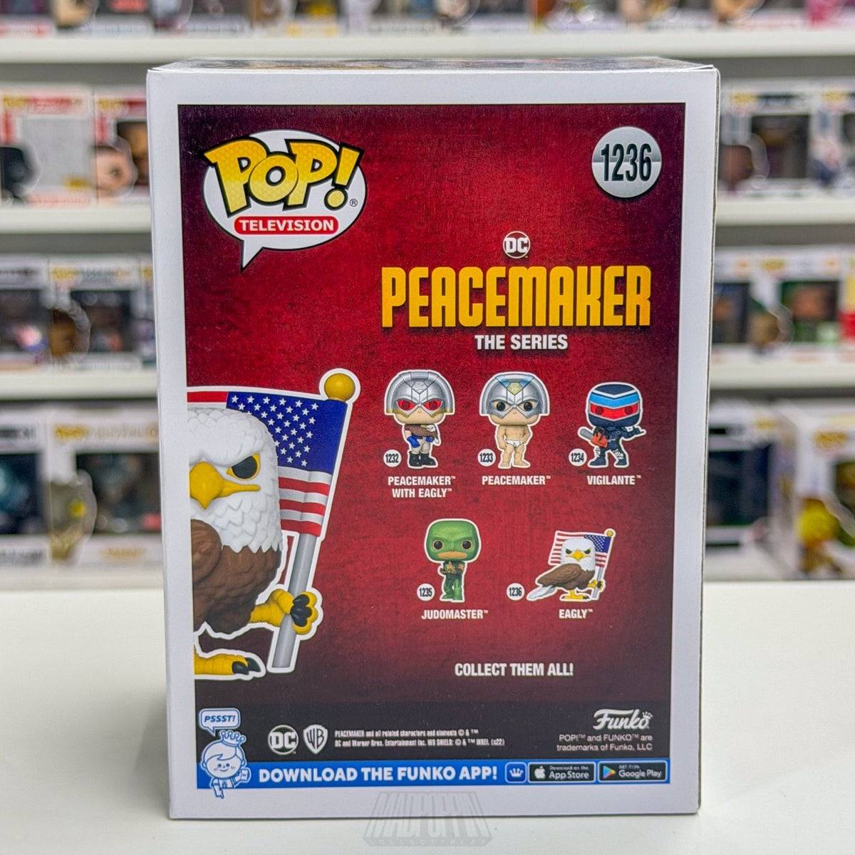 Funko Pop TV Peacemaker Eagly 1236 Suicide Squad Vigilante Eagle Vinyl Figure