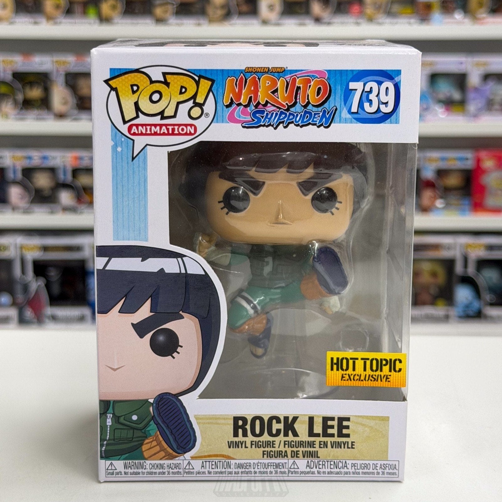 Funko Pop Anime Naruto Rock Lee Hot Topic 739 Vinyl Figure