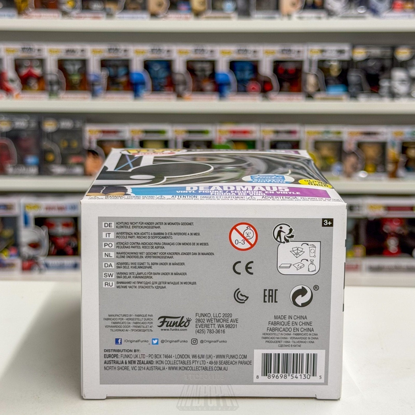 Funko Pop Rocks Deadmau5 Glow 193 Canadian EDM Electronic DJ Toy Vinyl Figure