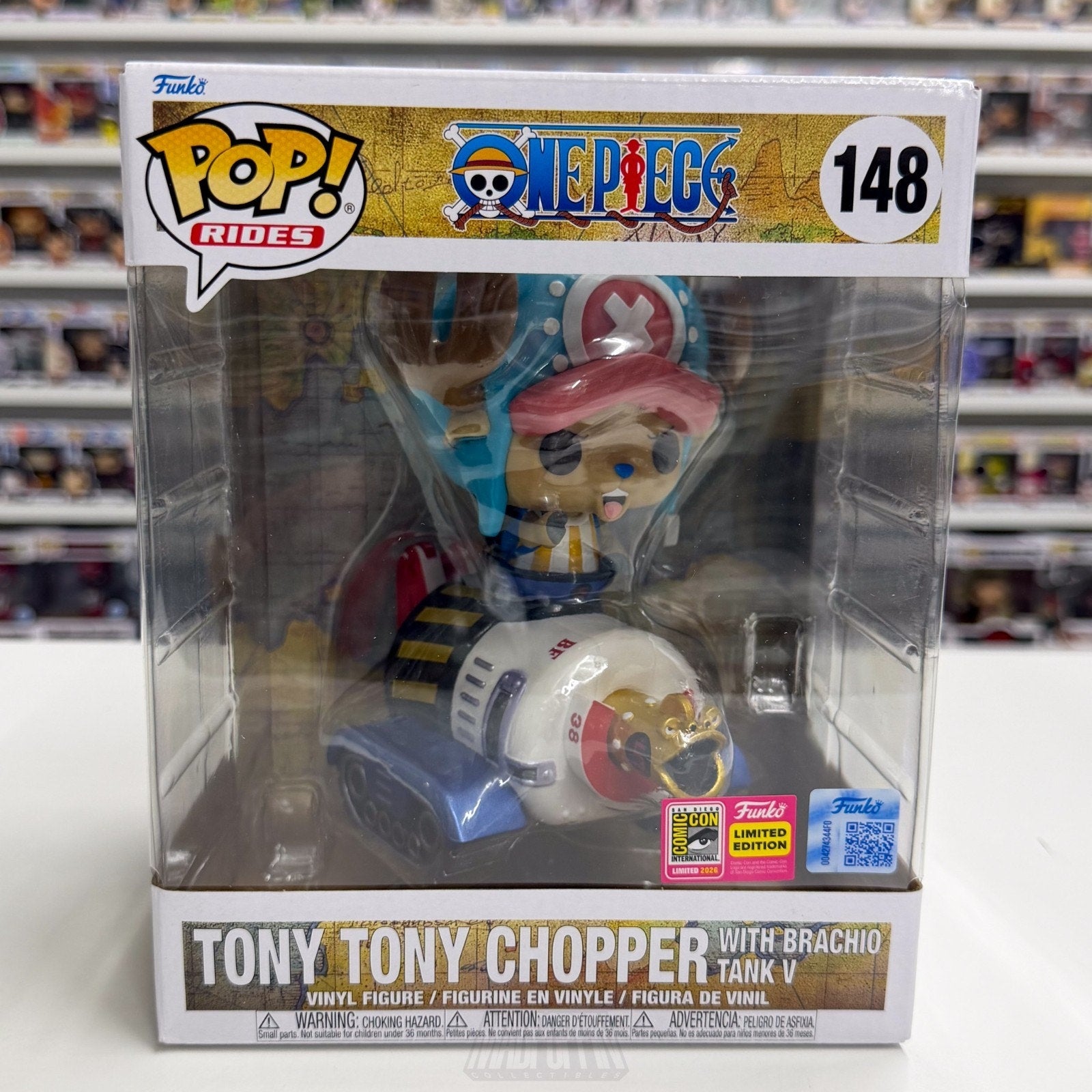 Funko Pop Anime One Piece Tony Chopper Brachio Tank V 148 SDCC 2026 CON STICKER