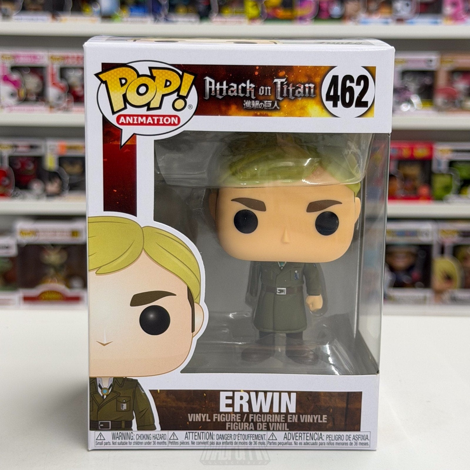Funko Pop Anime Attack on Titan Erwin Smith 462 Japanese Manga Toy Vinyl Figure