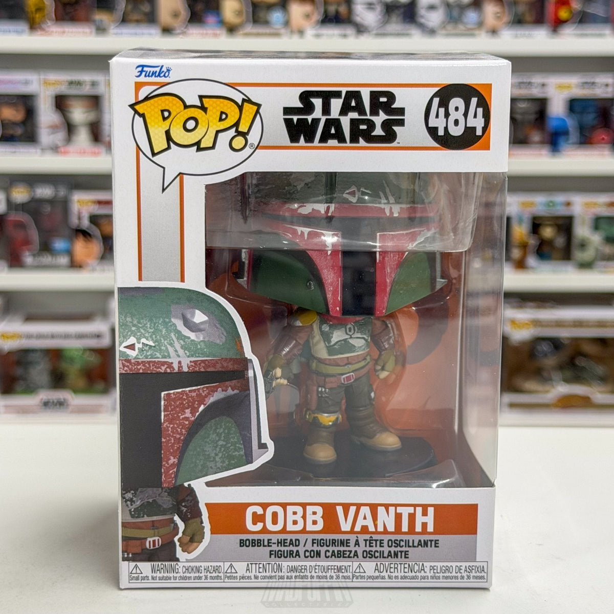 Funko Pop Star Wars Mandalorian Cobb Vanth 484 Sheriff Marshal Toy Vinyl Figure
