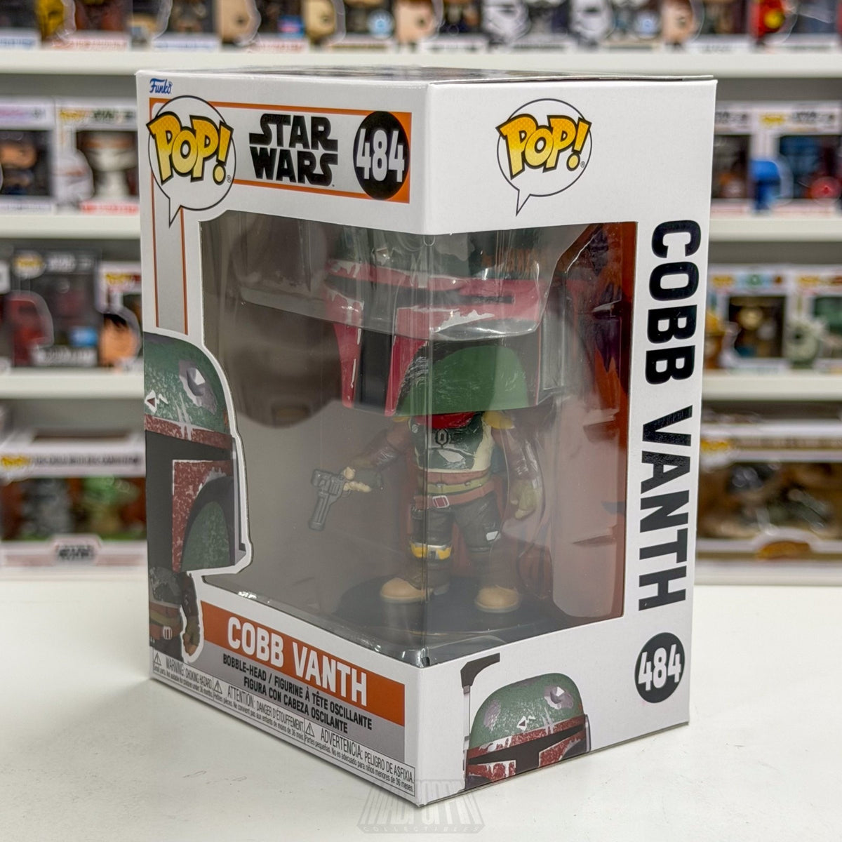 Funko Pop Star Wars Mandalorian Cobb Vanth 484 Sheriff Marshal Toy Vinyl Figure