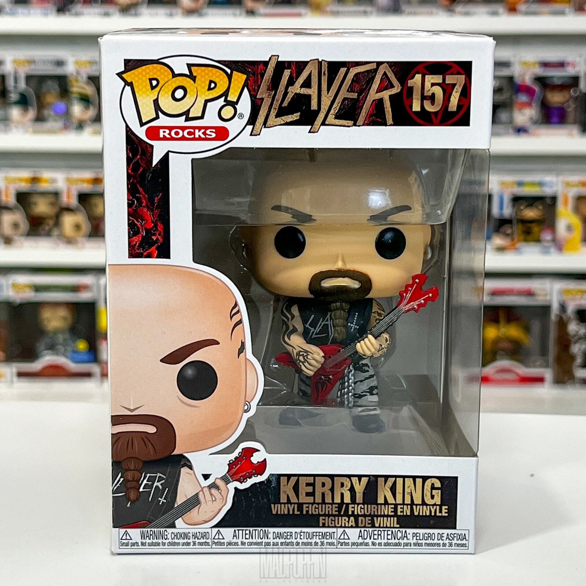 Funko Pop Rocks Slayer Kerry King 157 Guitarist Thrash Heavy Metal Vinyl Figure