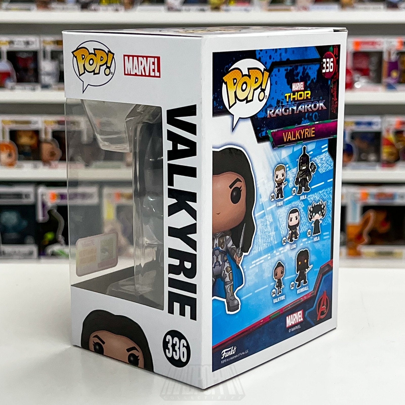 Funko Pop Marvel Thor Ragnarok Valkyrie Battle Outfit 336 SDCC 2018 Vinyl Figure