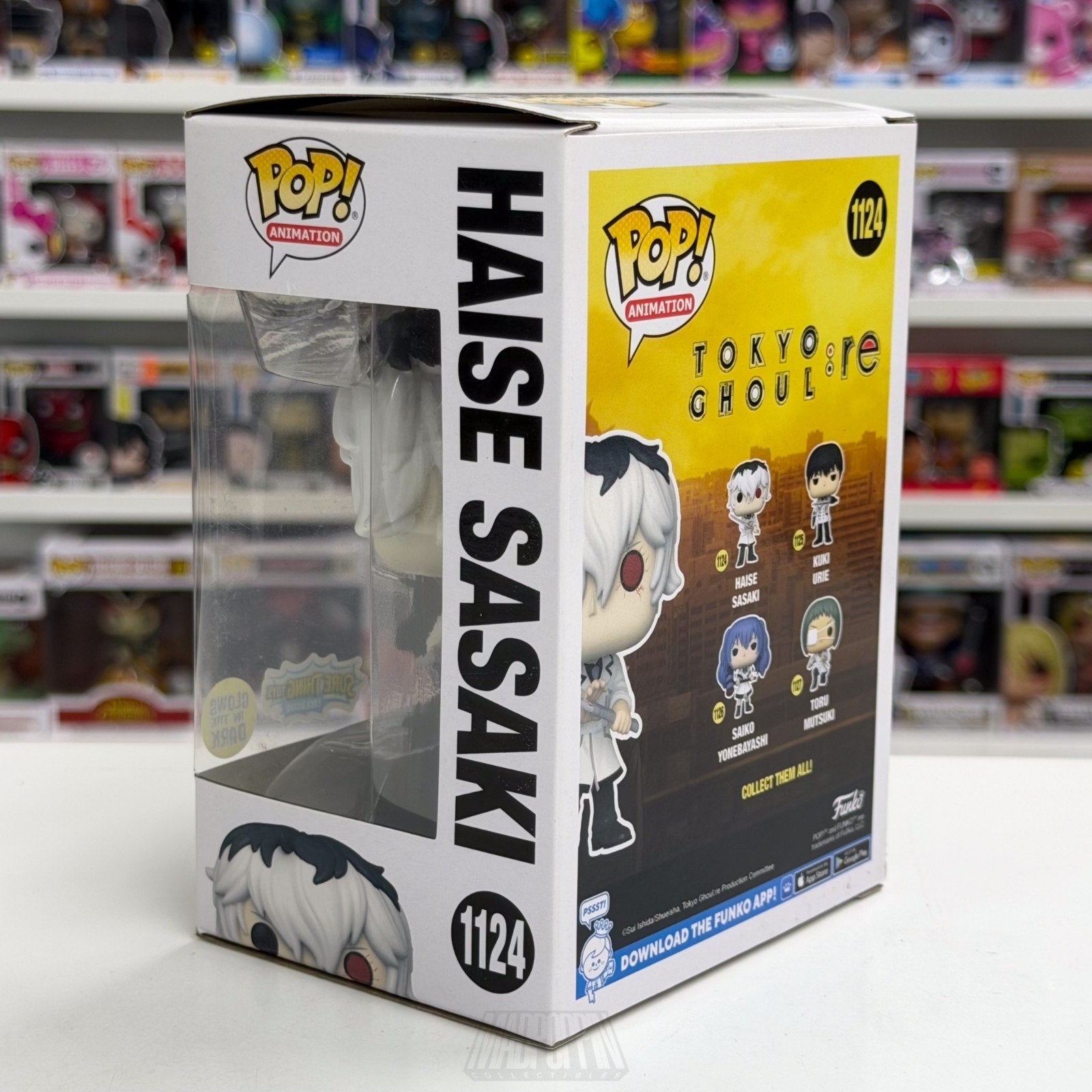 Funko Pop Anime Tokyo Ghoul Haise Sasaki Glow Sure Thing Toys 1124 Vinyl Figure